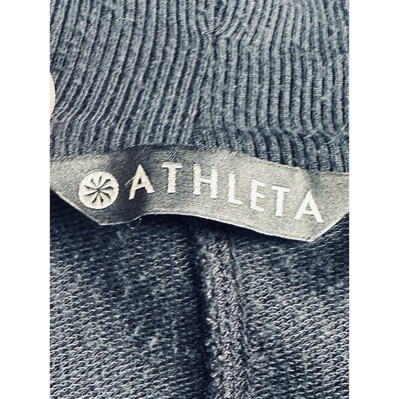 Athleta Women Open Front Cardigan Sweater Size S Black Soft Modal Boho Thumb - Picture 11 of 16